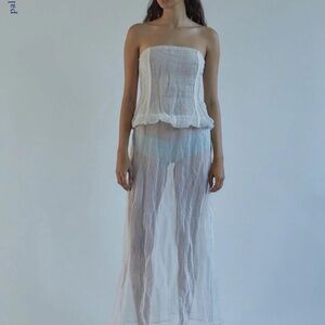 Paloma Wool Off-White Mansi Maxi Dress XS